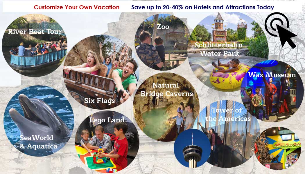 Customize Your Own Vacation Package - Save up to 30% on Hotels and Attractions