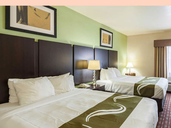 Quality Inn near Seaworld double bed room